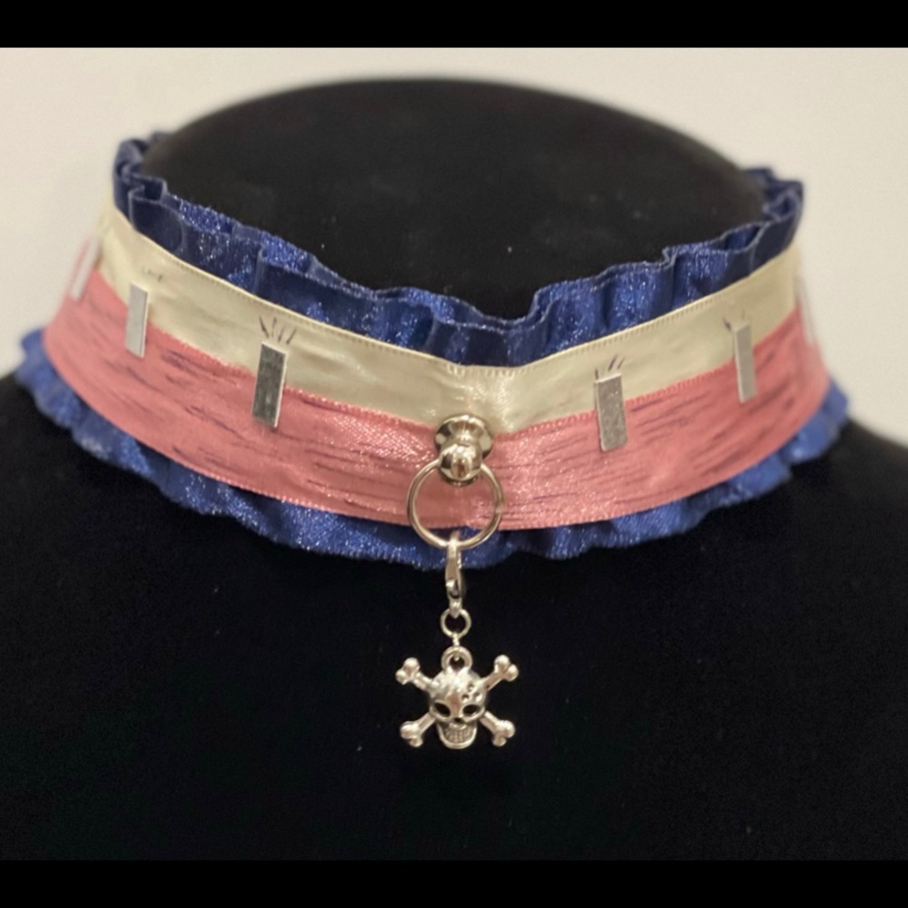 Zombie villain anime cosplay choker necklace